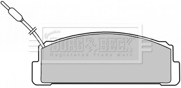 BORG & BECK Bremžu uzliku kompl., Disku bremzes BBP1376